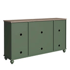 Buffet/meuble d'appoint de cuisine en bois de style vintage - Largeur : 63 pouces