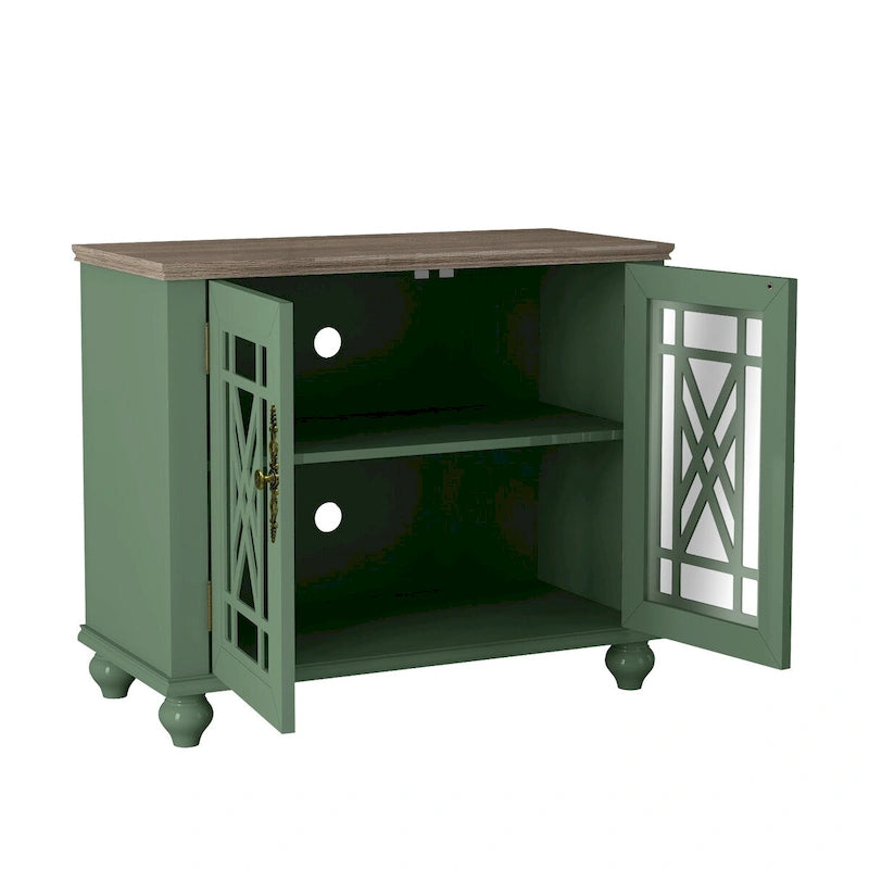 Buffet/meuble d'appoint de cuisine style vintage de 38 pouces