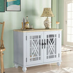 Buffet/meuble d'appoint de cuisine style vintage de 38 pouces