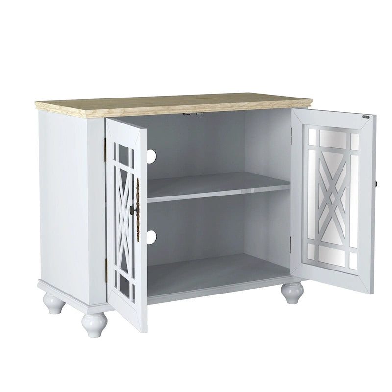 Buffet/meuble d'appoint de cuisine style vintage de 38 pouces