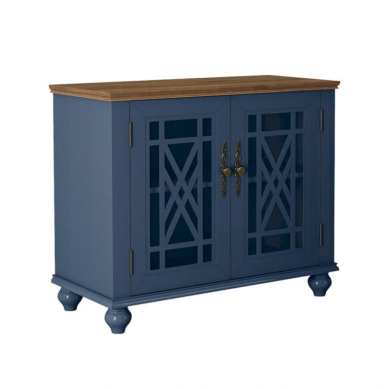Buffet/meuble d'appoint de cuisine style vintage de 38 pouces