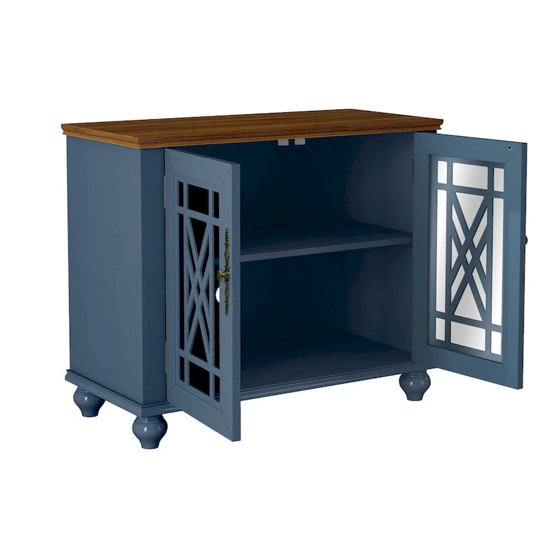 Buffet/meuble d'appoint de cuisine style vintage de 38 pouces