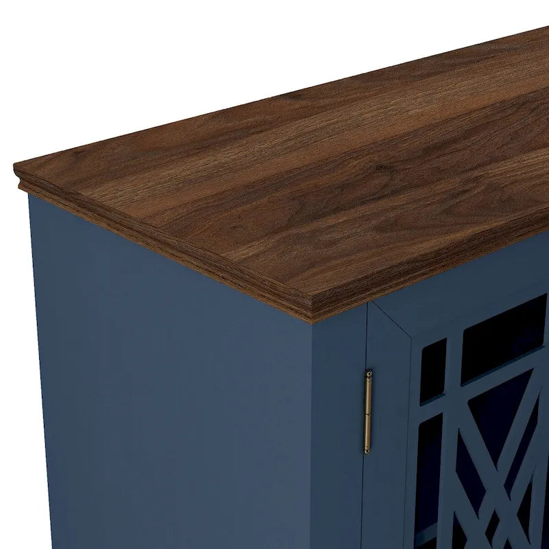 Buffet/meuble d'appoint de cuisine style vintage de 38 pouces