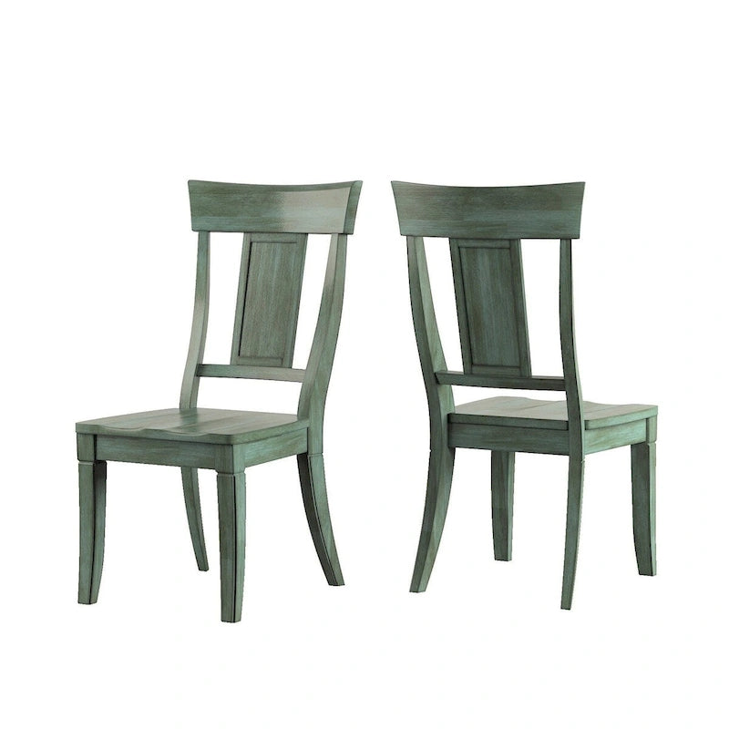 Chaises de salle à manger Eleanor à dossier à panneaux en bois (lot de 2) par iNSPIRE Q Classic