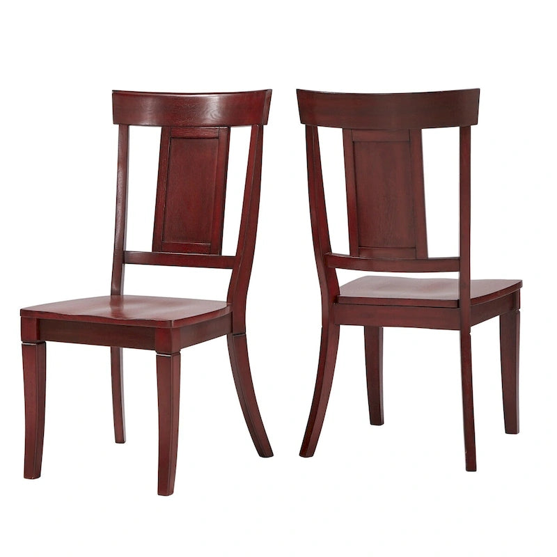 Chaises de salle à manger Eleanor à dossier à panneaux en bois (lot de 2) par iNSPIRE Q Classic