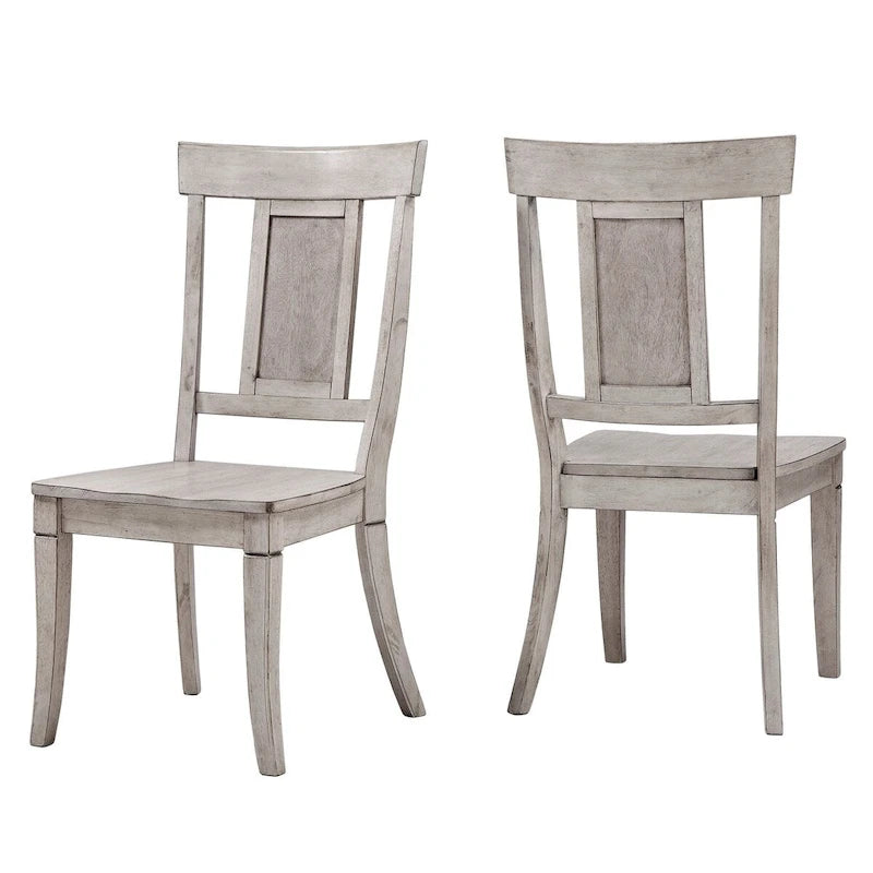 Chaises de salle à manger Eleanor à dossier à panneaux en bois (lot de 2) par iNSPIRE Q Classic