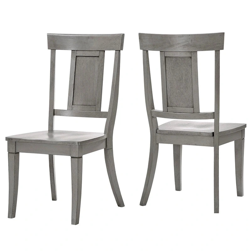 Chaises de salle à manger Eleanor à dossier à panneaux en bois (lot de 2) par iNSPIRE Q Classic