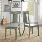 Chaises de salle à manger Eleanor à dossier à panneaux en bois (lot de 2) par iNSPIRE Q Classic