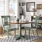 Chaises de salle à manger Eleanor à dossier à panneaux en bois (lot de 2) par iNSPIRE Q Classic