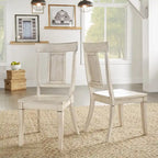 Chaises de salle à manger Eleanor à dossier à panneaux en bois (lot de 2) par iNSPIRE Q Classic