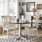 Chaises de salle à manger Eleanor à dossier à panneaux en bois (lot de 2) par iNSPIRE Q Classic
