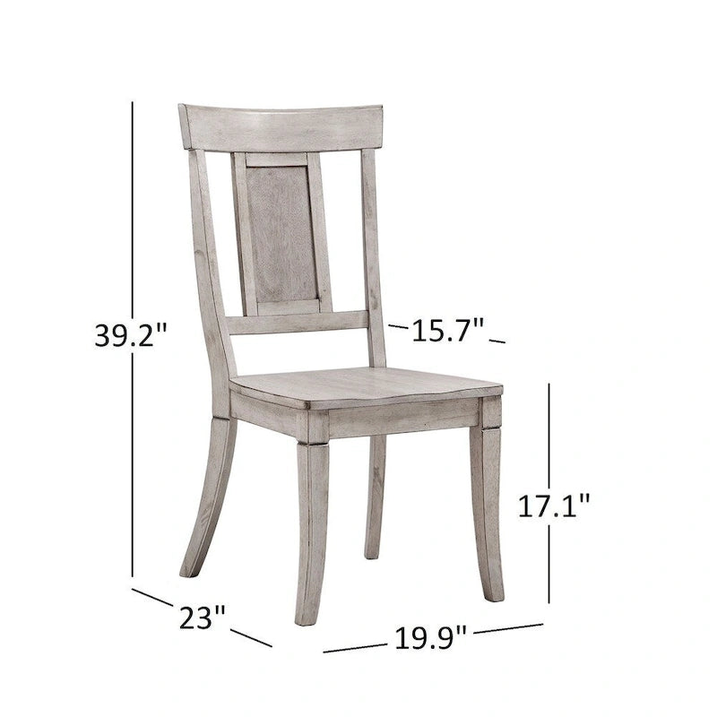Chaises de salle à manger Eleanor à dossier à panneaux en bois (lot de 2) par iNSPIRE Q Classic