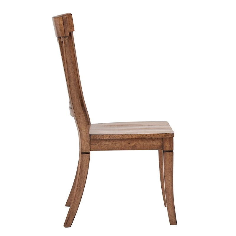 Chaises de salle à manger Eleanor à dossier à panneaux en bois (lot de 2) par iNSPIRE Q Classic