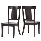 Chaises de salle à manger Eleanor à dossier à panneaux en bois (lot de 2) par iNSPIRE Q Classic