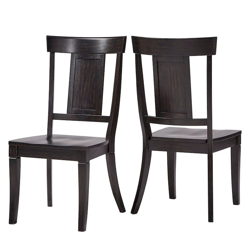 Chaises de salle à manger Eleanor à dossier à panneaux en bois (lot de 2) par iNSPIRE Q Classic