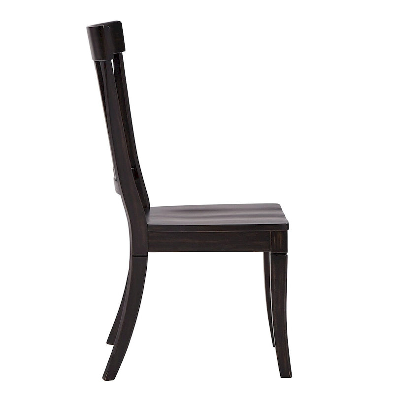 Chaises de salle à manger Eleanor à dossier à panneaux en bois (lot de 2) par iNSPIRE Q Classic