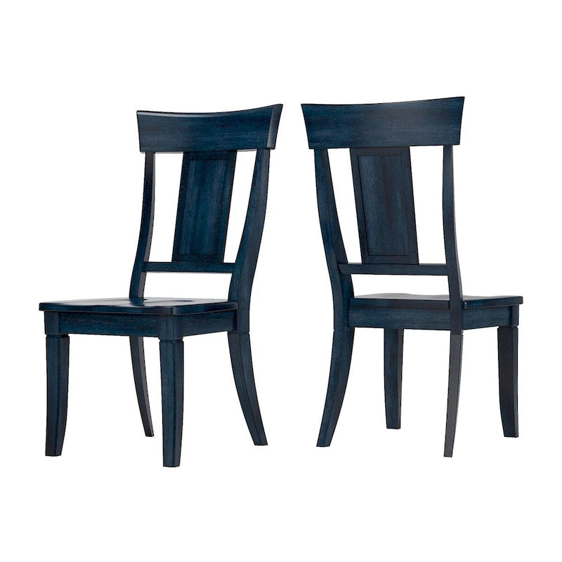 Chaises de salle à manger Eleanor à dossier à panneaux en bois (lot de 2) par iNSPIRE Q Classic