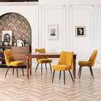 Ensemble de 2 chaises de cuisine et de salle à manger modernes en tissu rembourré