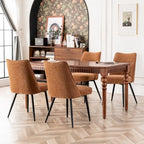 Ensemble de 2 chaises de cuisine et de salle à manger modernes en tissu rembourré