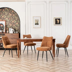 Ensemble de 2 chaises de cuisine et de salle à manger modernes en tissu rembourré