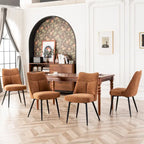 Ensemble de 2 chaises de cuisine et de salle à manger modernes en tissu rembourré