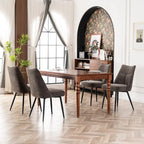 Ensemble de 2 chaises de cuisine et de salle à manger modernes en tissu rembourré