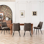 Ensemble de 2 chaises de cuisine et de salle à manger modernes en tissu rembourré
