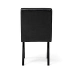 Ensemble de 4 chaises de salle à manger Glitzhome, revêtues de similicuir et dotées de pieds en bois en forme de V