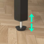 Bureau d'angle réversible en forme de L avec étagères de rangement, bureau d'angle pour bureau à domicile avec station de charge