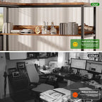 Bureau d'angle réversible en forme de L avec étagères de rangement, bureau d'angle pour bureau à domicile avec station de charge