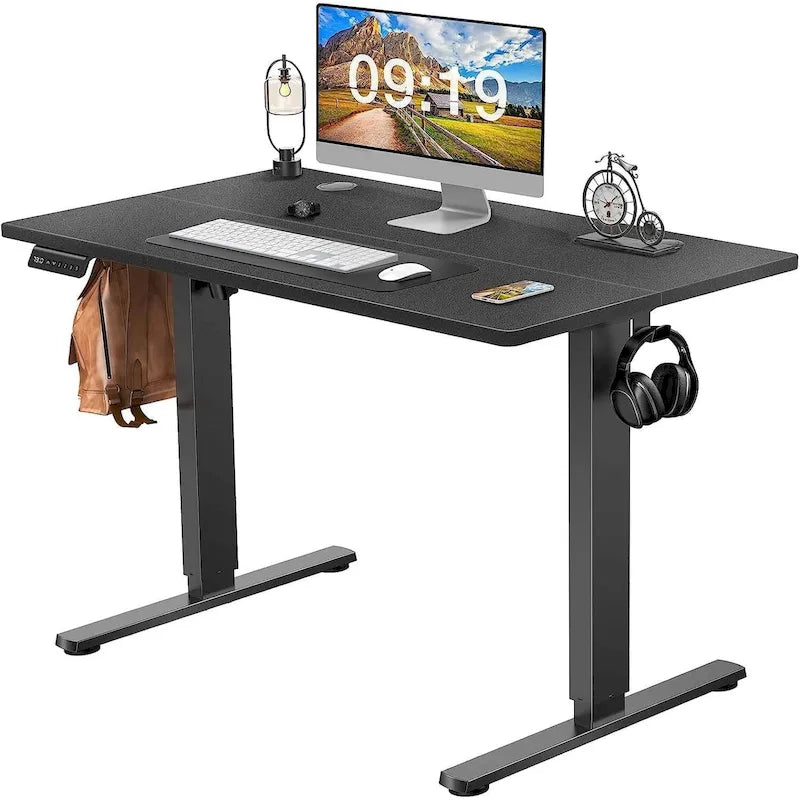 Bureau assis-debout électrique réglable en hauteur, bureau ergonomique pour ordinateur, quatre tailles, quatre couleurs