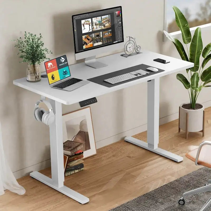 Bureau assis-debout électrique réglable en hauteur, bureau ergonomique pour ordinateur, quatre tailles, quatre couleurs