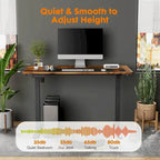 Bureau assis-debout électrique réglable en hauteur, bureau ergonomique pour ordinateur, quatre tailles, quatre couleurs