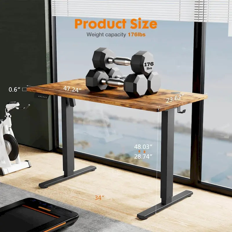 Bureau assis-debout électrique réglable en hauteur, bureau ergonomique pour ordinateur, quatre tailles, quatre couleurs