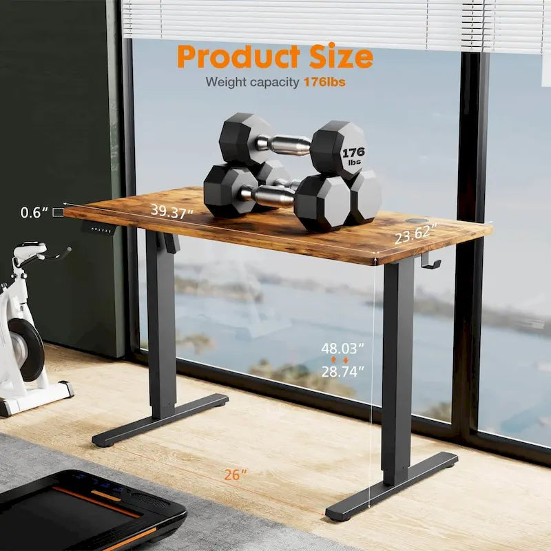 Bureau assis-debout électrique réglable en hauteur, bureau ergonomique pour ordinateur, quatre tailles, quatre couleurs