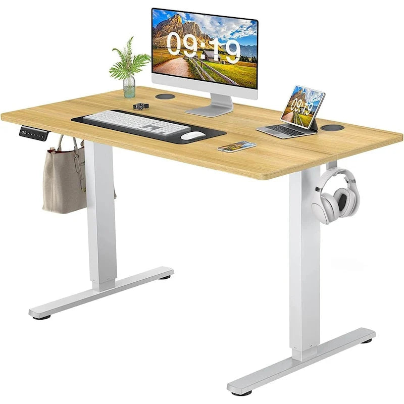 Bureau assis-debout électrique réglable en hauteur, bureau ergonomique pour ordinateur, quatre tailles, quatre couleurs