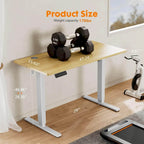 Bureau assis-debout électrique réglable en hauteur, bureau ergonomique pour ordinateur, quatre tailles, quatre couleurs