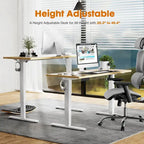 Bureau assis-debout électrique réglable en hauteur, bureau ergonomique pour ordinateur, quatre tailles, quatre couleurs