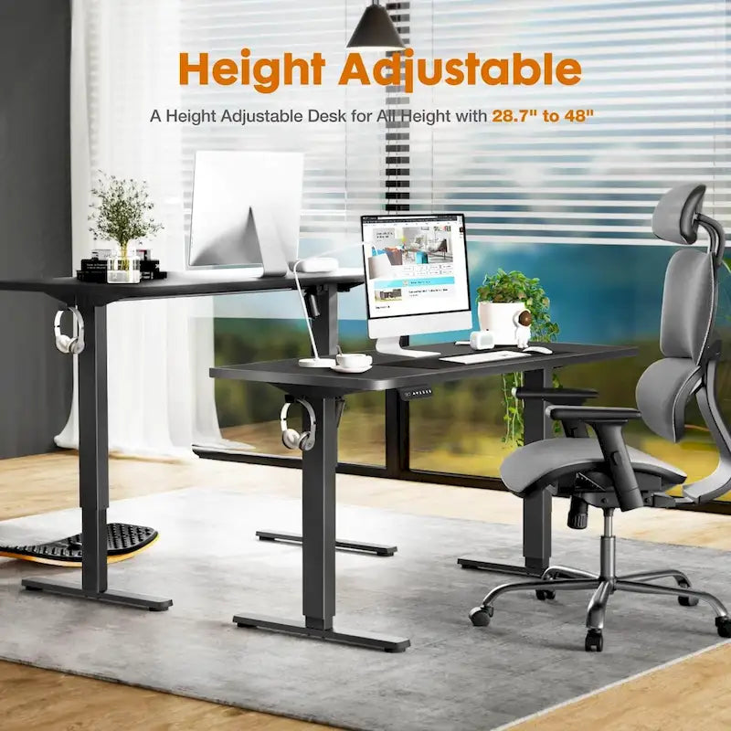 Bureau assis-debout électrique réglable en hauteur, bureau ergonomique pour ordinateur, quatre tailles, quatre couleurs