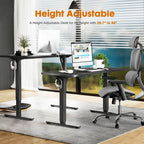 Bureau assis-debout électrique réglable en hauteur, bureau ergonomique pour ordinateur, quatre tailles, quatre couleurs