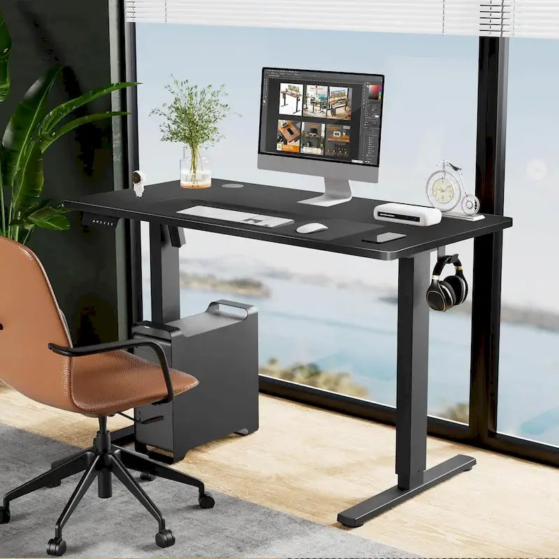 Bureau assis-debout électrique réglable en hauteur, bureau ergonomique pour ordinateur, quatre tailles, quatre couleurs
