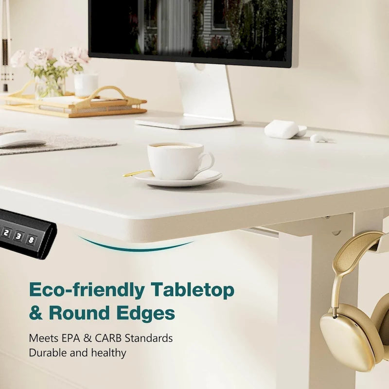 Bureau assis-debout électrique réglable en hauteur, bureau ergonomique pour ordinateur, quatre tailles, quatre couleurs