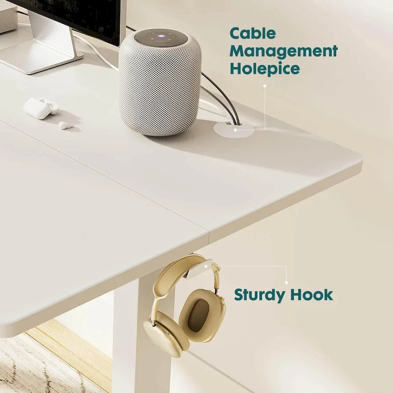 Bureau assis-debout électrique réglable en hauteur, bureau ergonomique pour ordinateur, quatre tailles, quatre couleurs