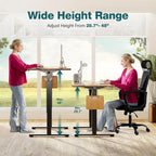 Bureau assis-debout électrique réglable en hauteur, bureau ergonomique pour ordinateur, quatre tailles, quatre couleurs