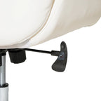 Chaise de bureau pivotante réglable Glitzhome 48 pouces style milieu du siècle en similicuir