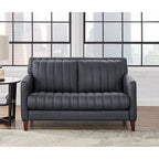 Ensemble canapé, causeuse et fauteuil Hydeline Ennis en cuir pleine fleur - Canapé, causeuse, fauteuil