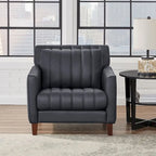 Ensemble canapé, causeuse et fauteuil Hydeline Ennis en cuir pleine fleur - Canapé, causeuse, fauteuil