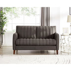 Ensemble canapé, causeuse et fauteuil Hydeline Ennis en cuir pleine fleur - Canapé, causeuse, fauteuil