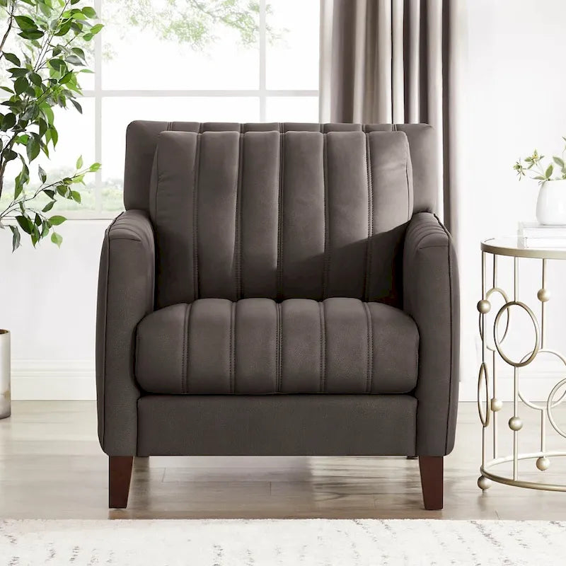 Ensemble canapé, causeuse et fauteuil Hydeline Ennis en cuir pleine fleur - Canapé, causeuse, fauteuil