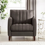 Ensemble canapé, causeuse et fauteuil Hydeline Ennis en cuir pleine fleur - Canapé, causeuse, fauteuil